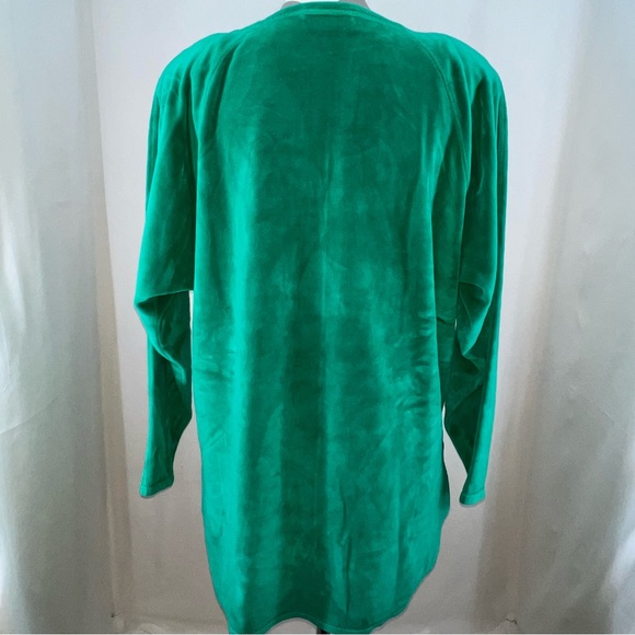 VTG Jones New York Sport Turquoise Dress with Removable Shoulder Pads - Picture 3 of 7